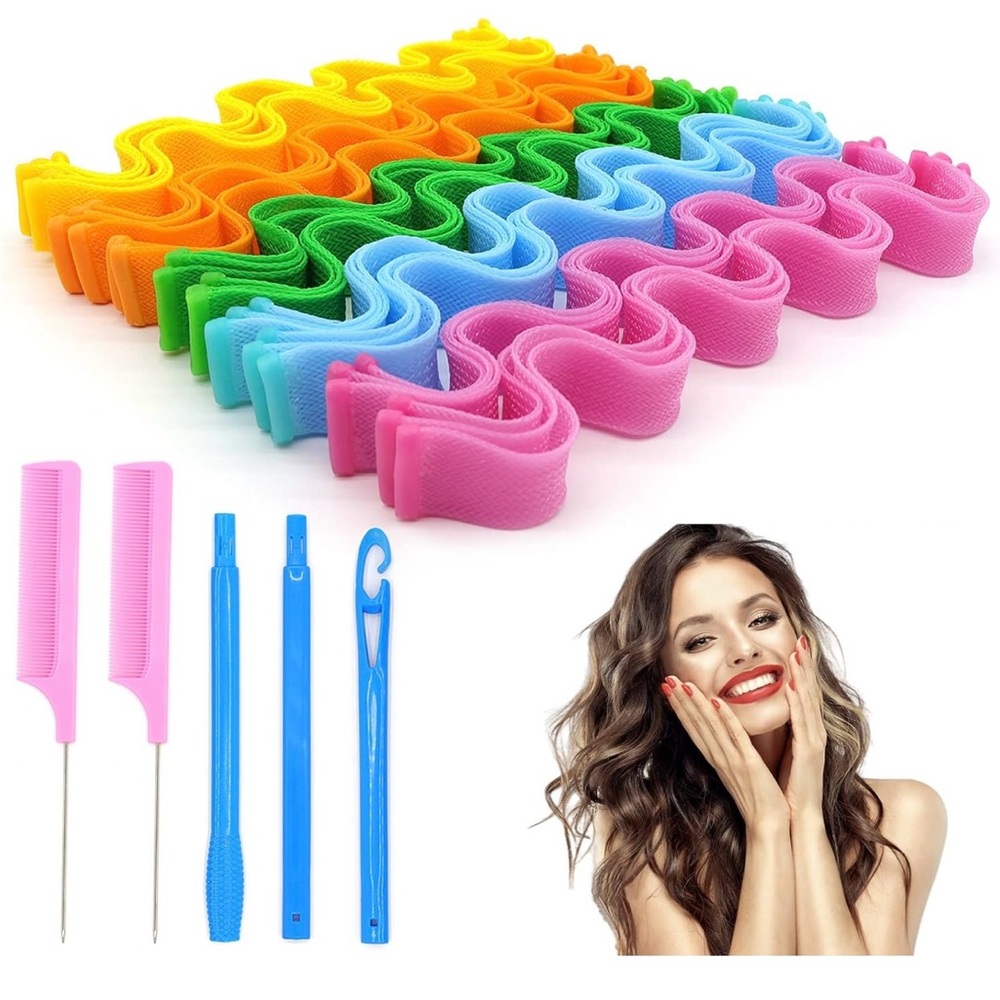 No heat, hair curlers